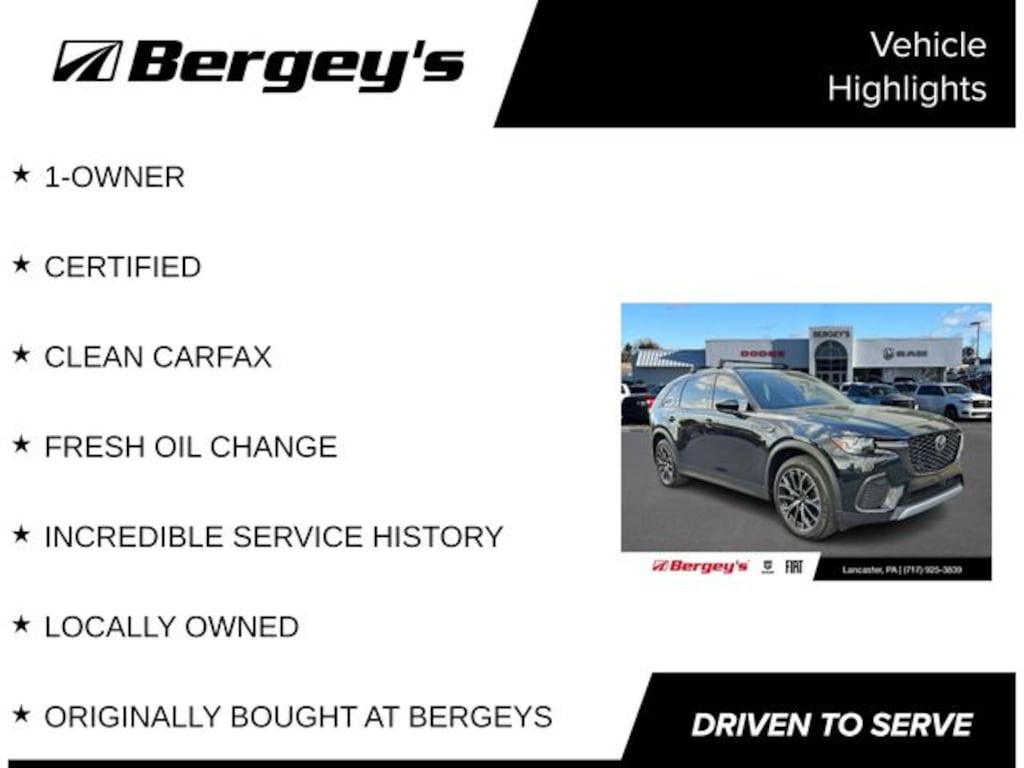 Certified 2025 Mazda CX-70 Plug-In Hybrid Premium Package SUV