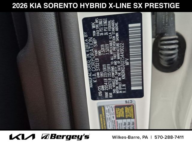 2026 Kia Sorento SX Prestige Hybrid - Photo 32