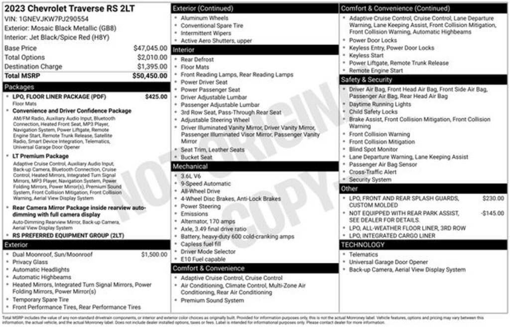 Used 2023 Chevrolet Traverse RS SUV