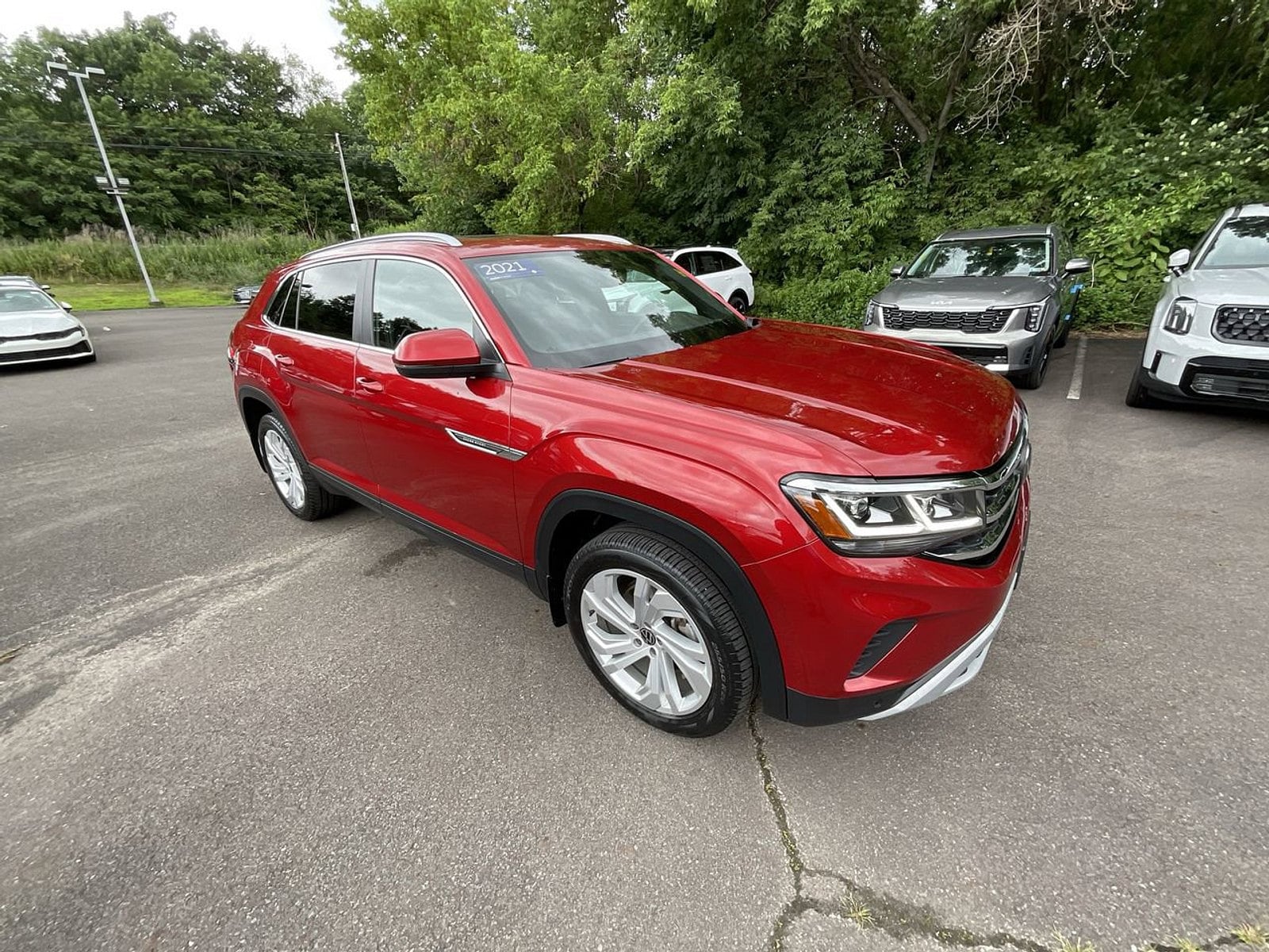 Used 2021 Volkswagen Atlas Cross Sport SEL with VIN 1V2BE2CA6MC225732 for sale in Larksville, PA