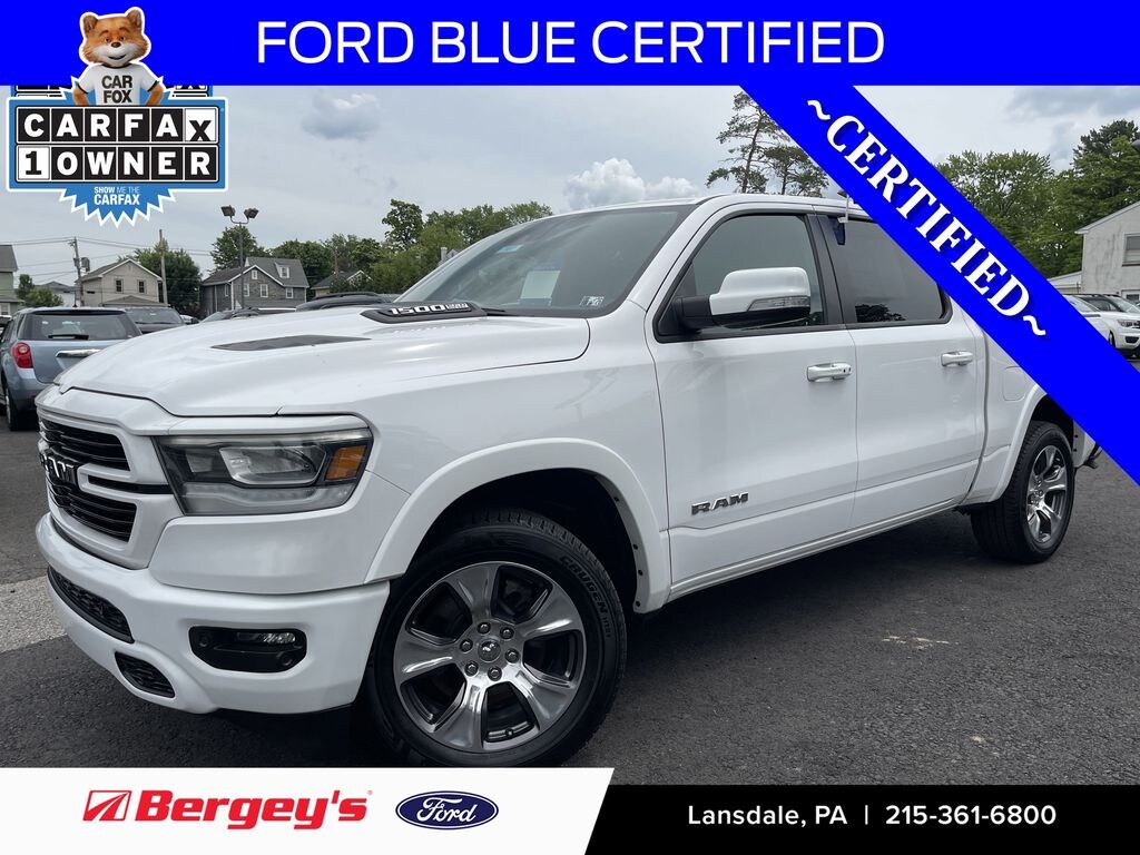 Certified 2022 Ram 1500 Laramie -3.0L Diesel, Sports Appearance, Apple Carplay Truck Crew Cab