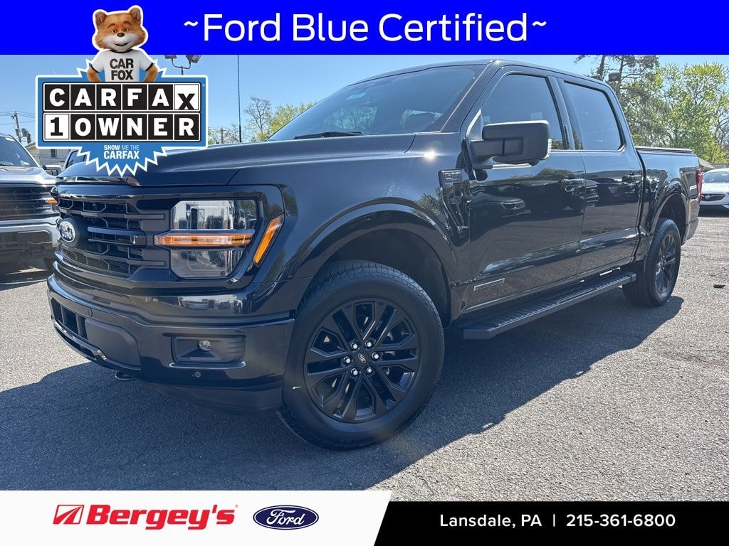 Certified 2024 Ford F-150 XLT Hybrid Black Appearance Package Truck SuperCrew Cab