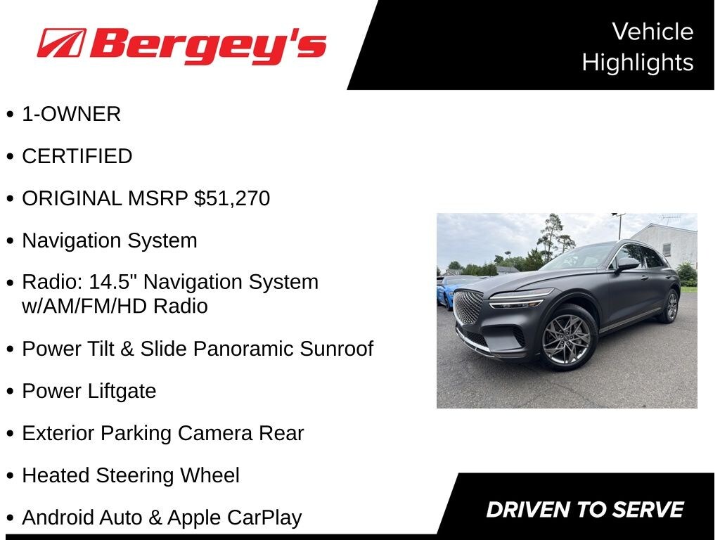 Certified 2024 Genesis GV70 2.5T SUV