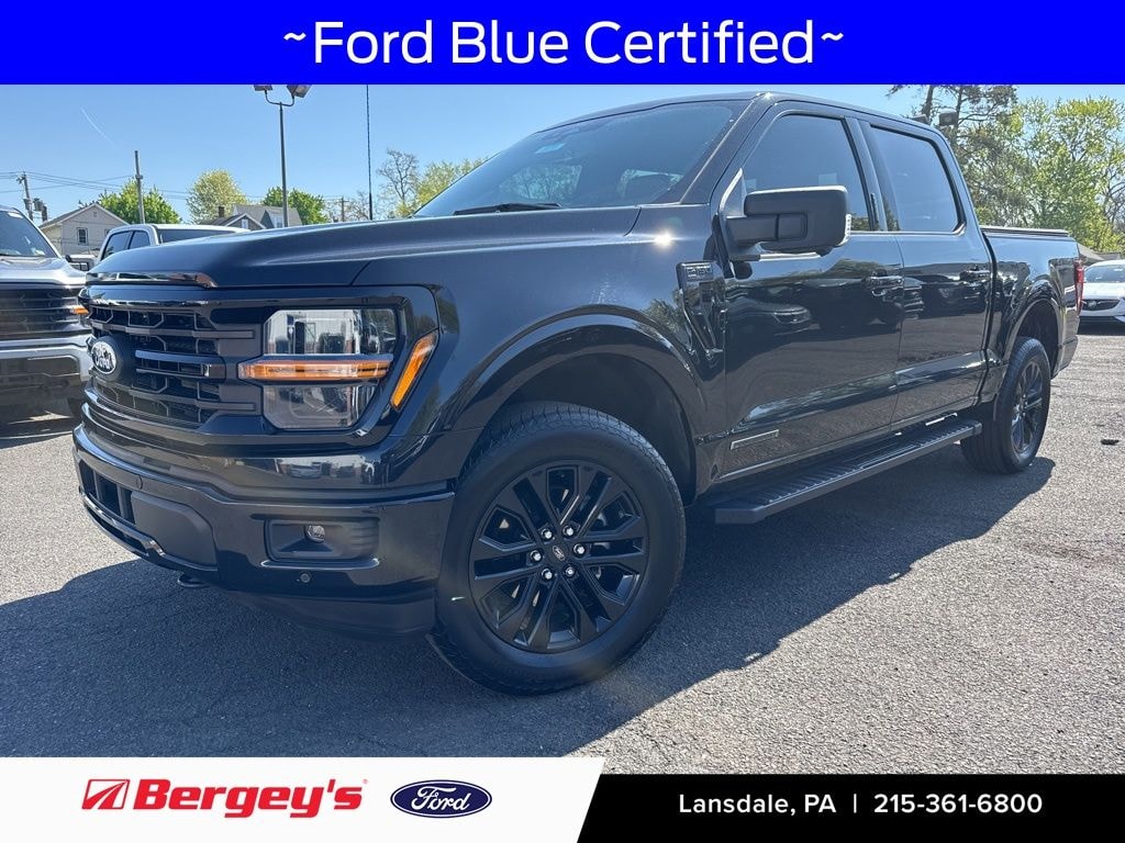 Certified 2024 Ford F-150 XLT Hybrid Black Appearance Package Truck SuperCrew Cab