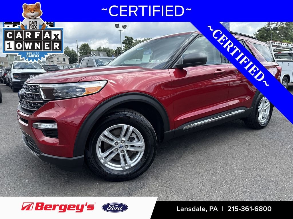 Certified 2023 Ford Explorer XLT -2.3L, Heated Seats, 2nd Row Bench, Apple Carplay SUV