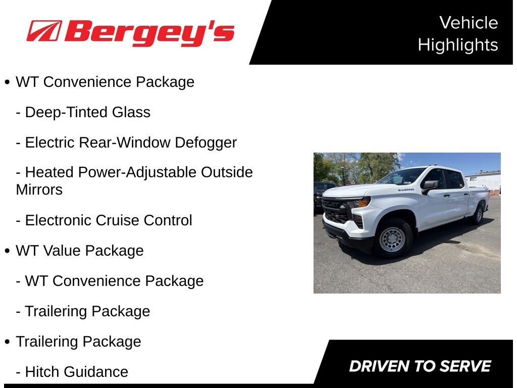 Certified 2023 Chevrolet Silverado 1500 WT CrewCab 4WD 5.3L V8 Truck Crew Cab