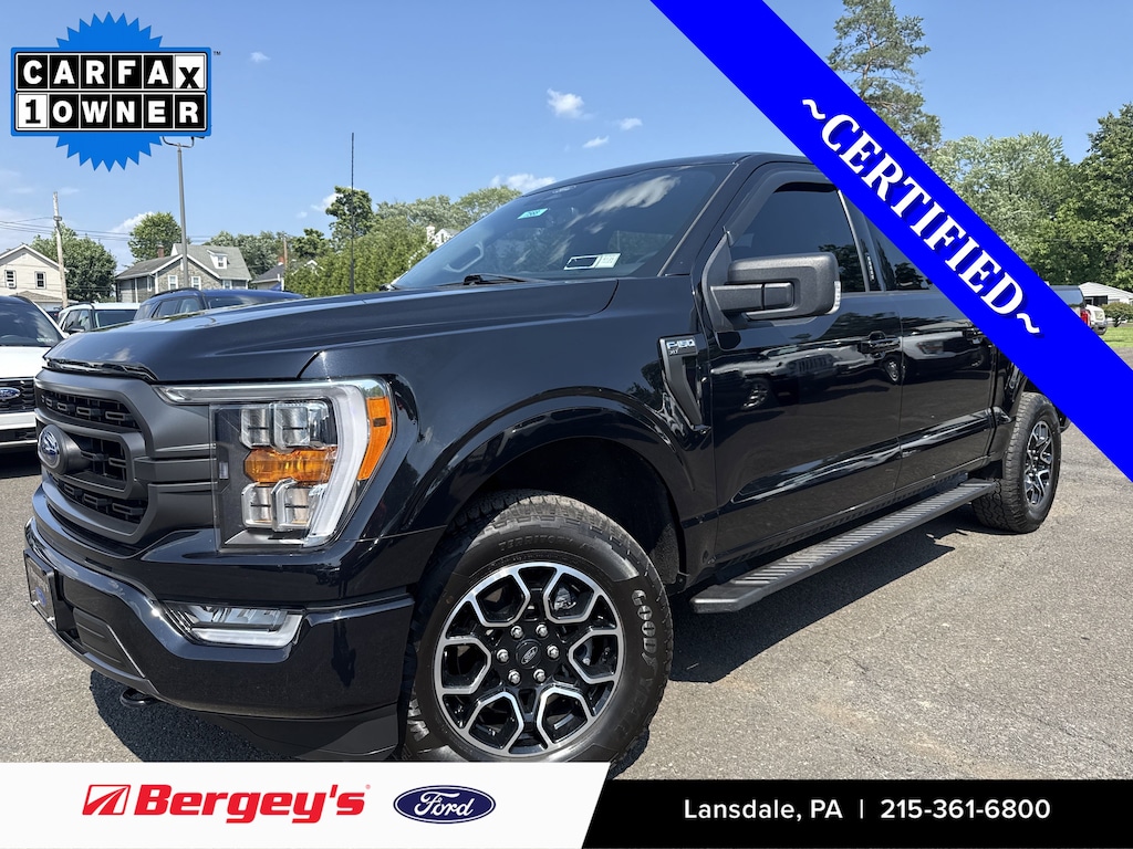 Certified 2022 Ford F-150 XLT -3.5L, Sports Appearance, Nav, Extended Range Truck SuperCrew Cab