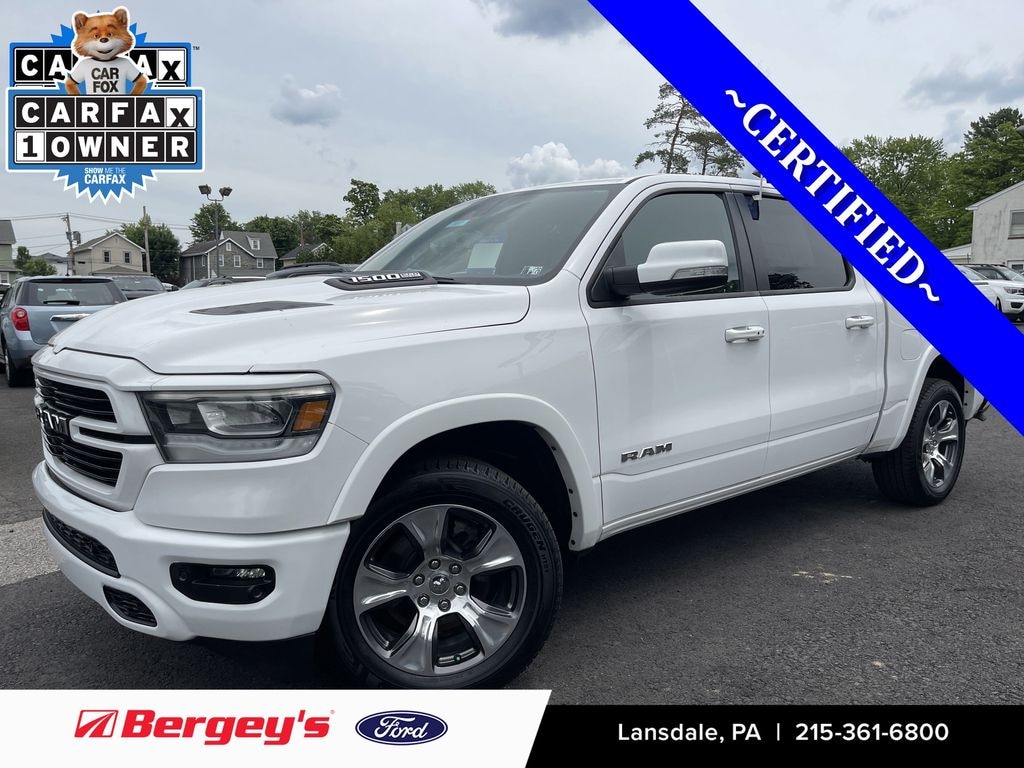 Certified 2022 Ram 1500 Laramie -3.0L Diesel, Sports Appearance, Apple Carplay Truck Crew Cab