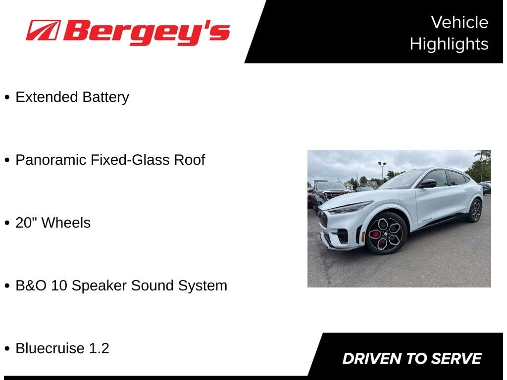 Certified 2023 Ford Mustang Mach-E GT -Pano Glass Roof, B&O Sound, Bluecruise 1.2 SUV