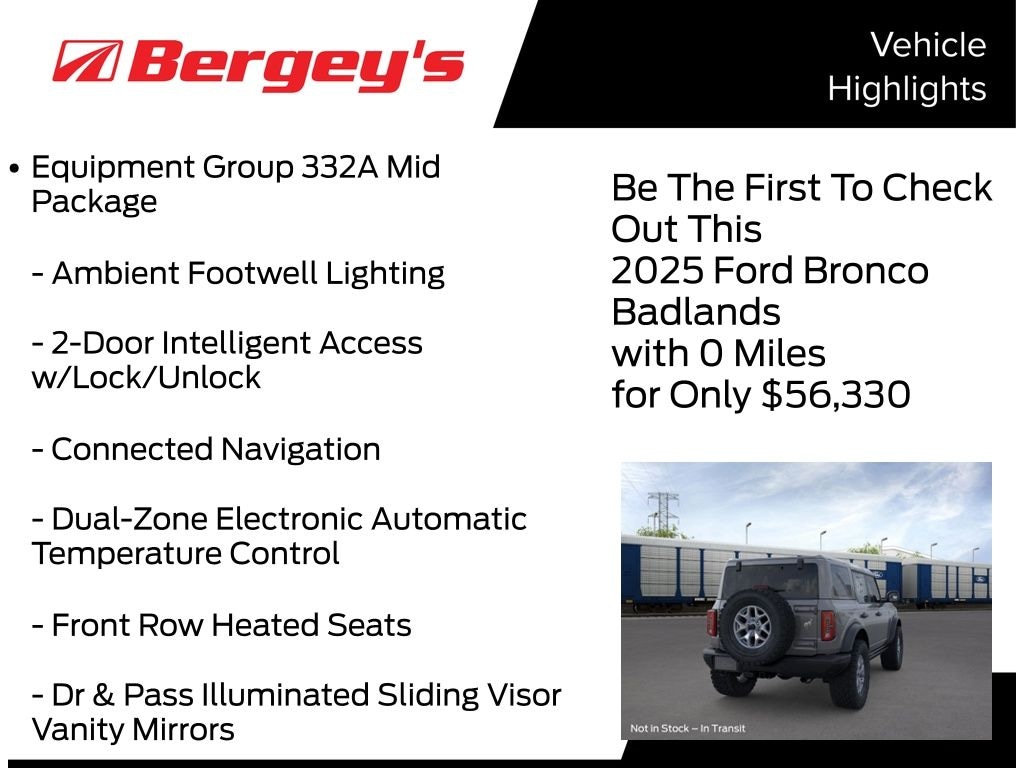 New 2025 Ford Bronco Badlands SUV