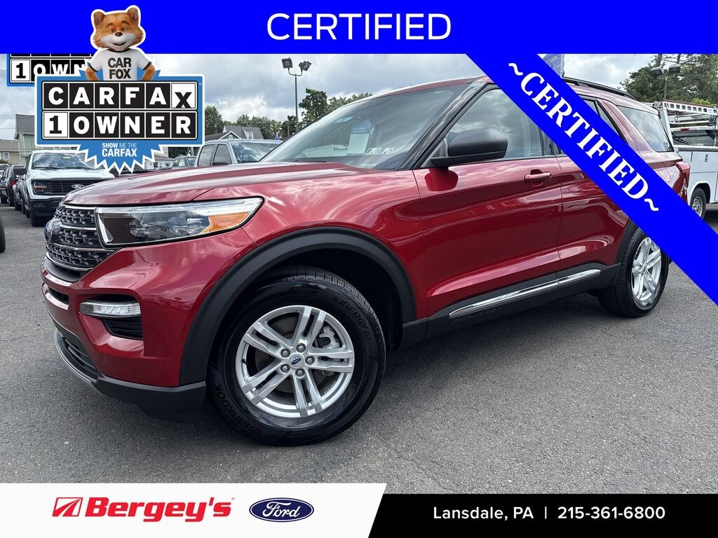 Certified 2023 Ford Explorer XLT -2.3L, Heated Seats, 2nd Row Bench, Apple Carplay SUV