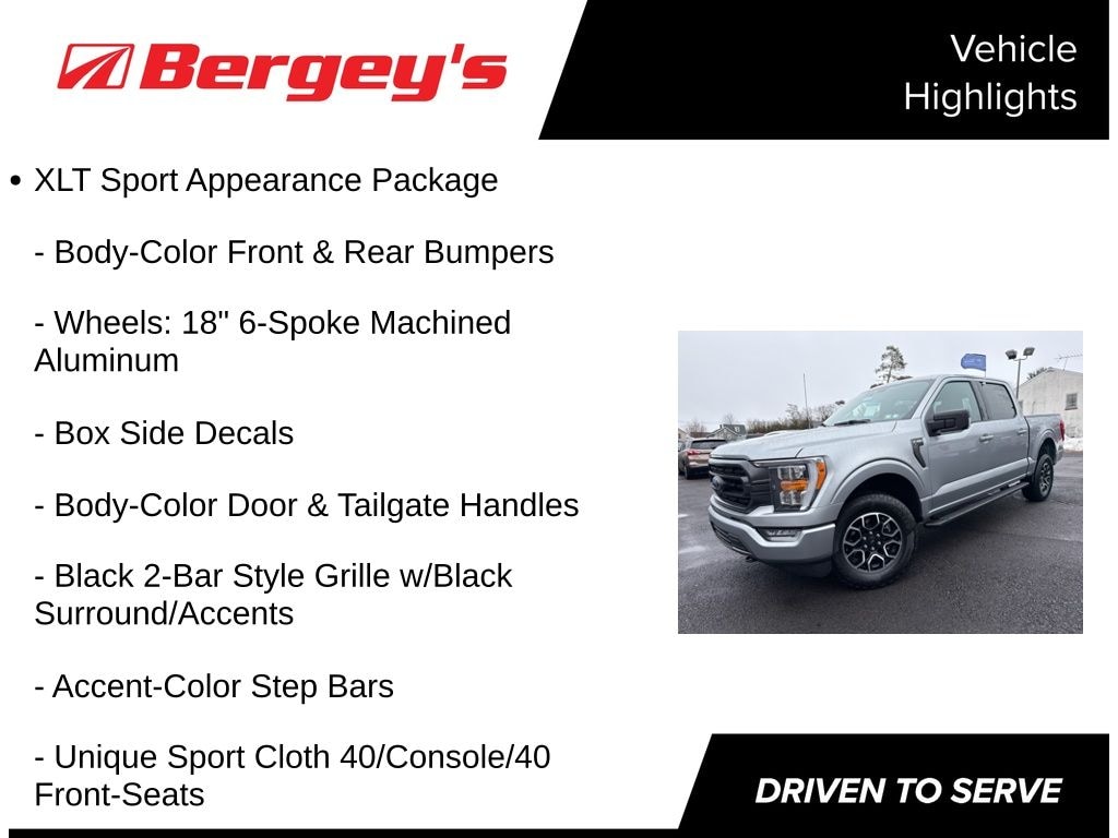 Certified 2023 Ford F-150 XLT Sport 5.0L V8 Truck SuperCrew Cab