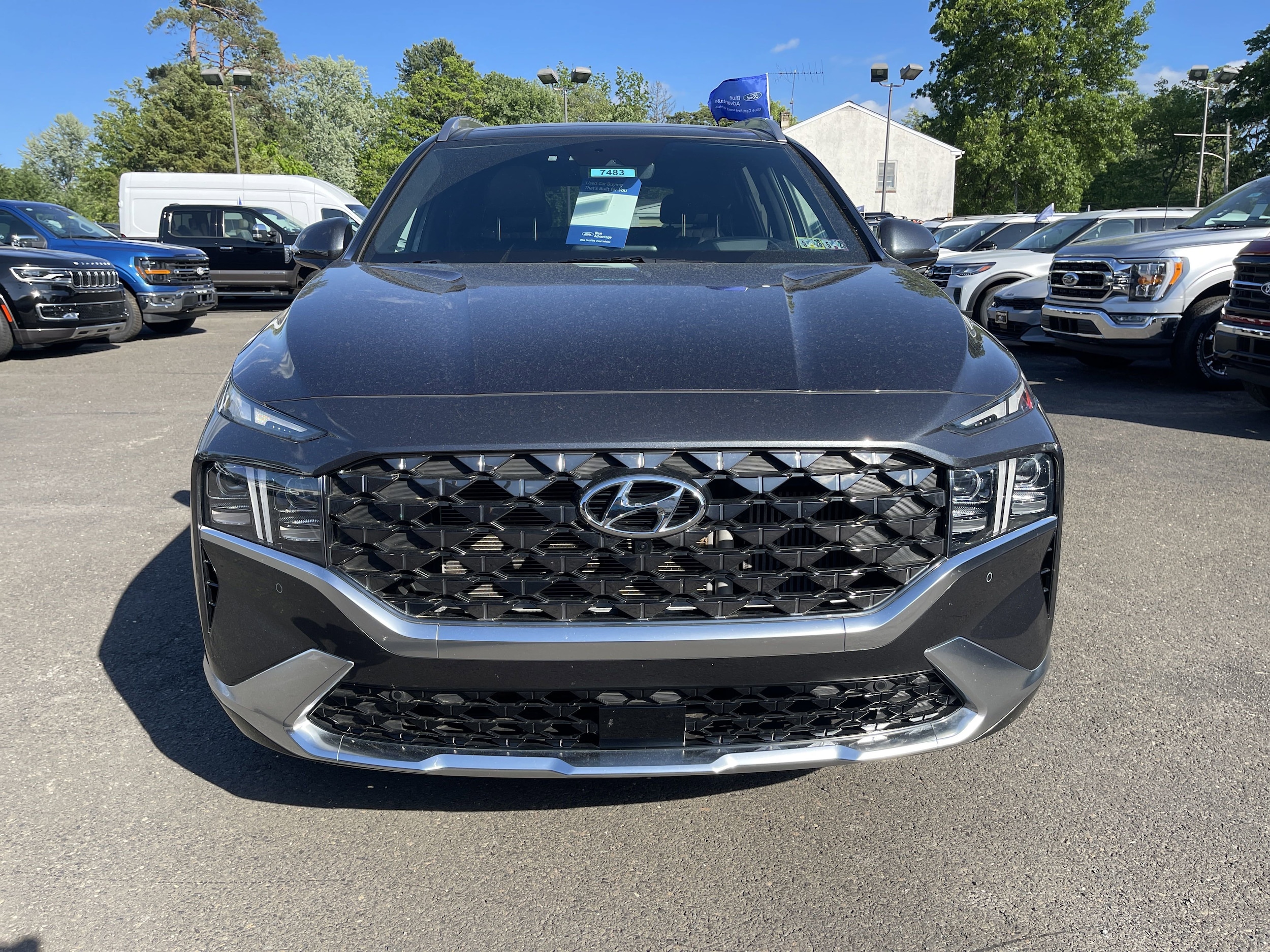 Certified 2022 Hyundai Santa Fe Calligraphy with VIN 5NMS5DAL7NH449595 for sale in Lansdale, PA