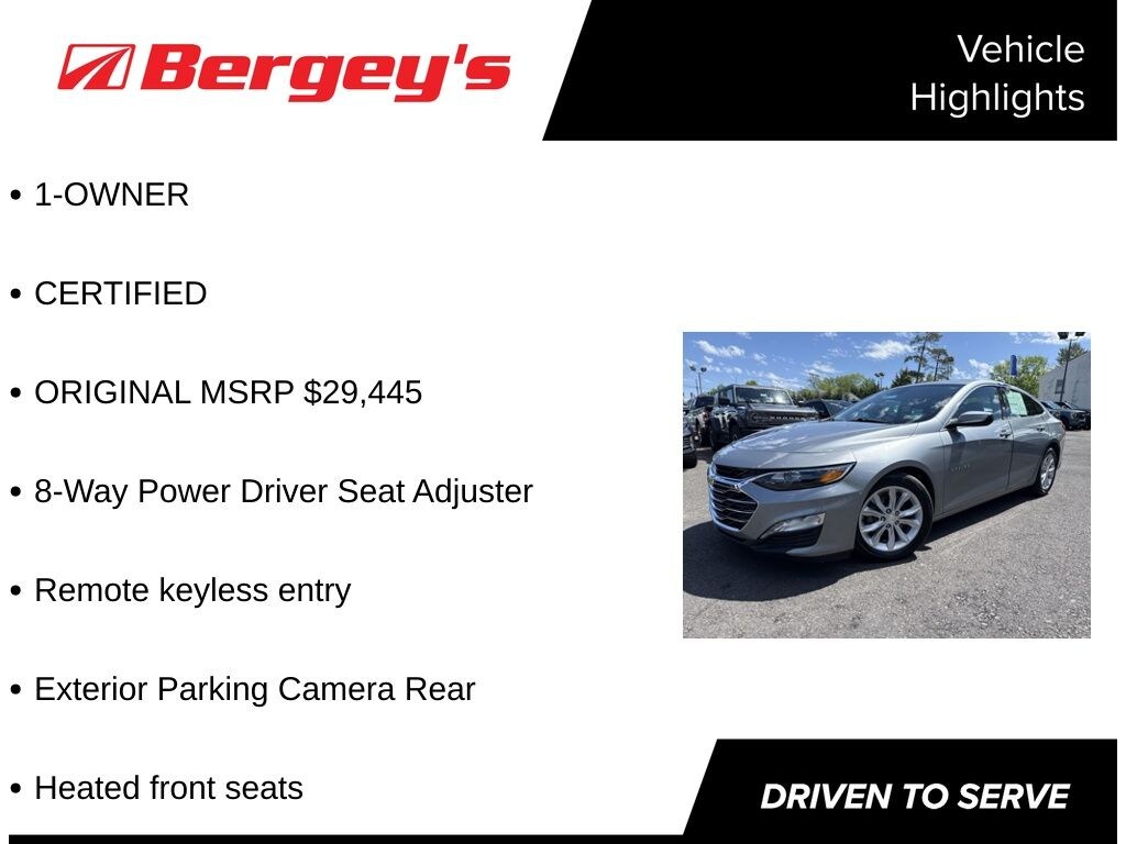 Certified 2024 Chevrolet Malibu LT 1.5L Sedan