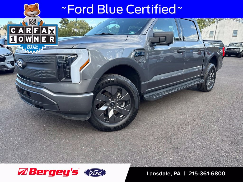 Certified 2024 Ford F-150 Lightning XLT with VIN 1FTVW3LK1RWG09613 for sale in Lansdale, PA