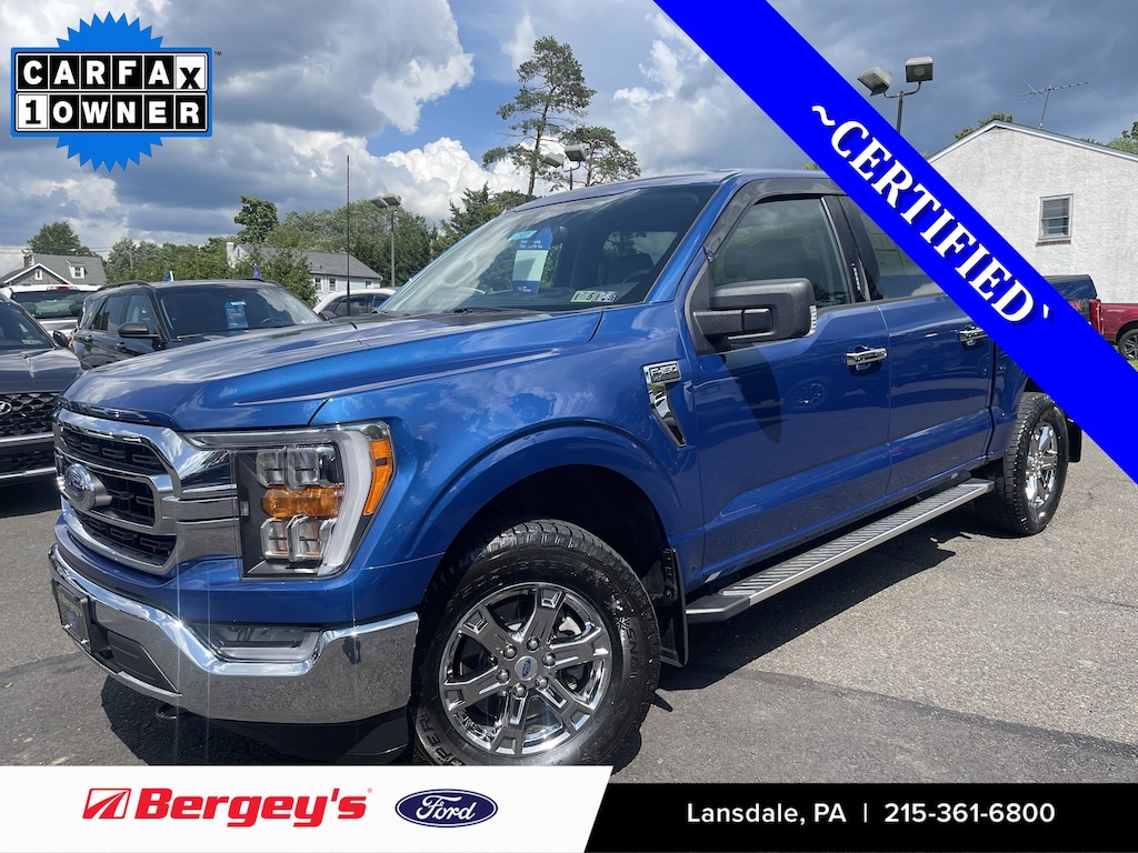Certified 2022 Ford F-150 XLT -2.7L, FX4, Chrome Appearance, Trailer Tow Truck SuperCrew Cab