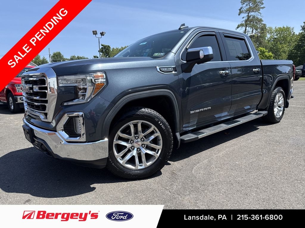 Certified 2019 GMC Sierra 1500 SLT -5.3L, Leather, MR, Apple Carplay Truck Crew Cab