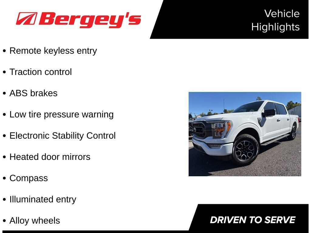 Certified 2023 Ford F-150 XLT -2.7L, Sports Appearance, Bed Utility, Remote Start Truck SuperCrew Cab