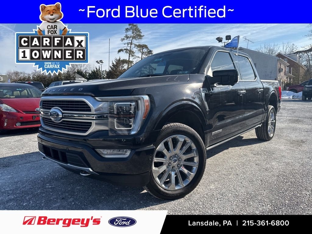 Certified 2023 Ford F-150 Limited -Nav, MR, Spray-In, B&O 18 Speaker Sound Truck SuperCrew Cab