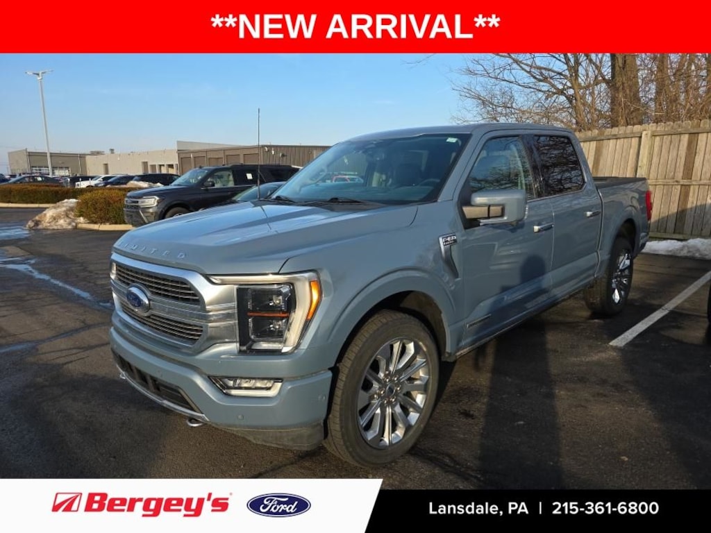 Used 2023 Ford F-150 Limited Hybrid with a Moonroof Truck SuperCrew Cab