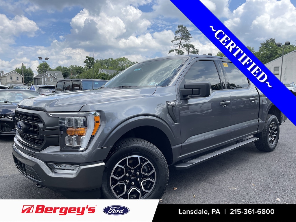 Certified 2022 Ford F-150 XLT -2.7L, Sports Appearance, Remote Start Truck SuperCrew Cab