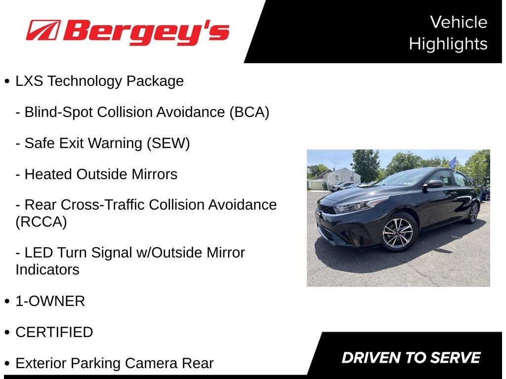 Certified 2023 Kia Forte LXS Sedan
