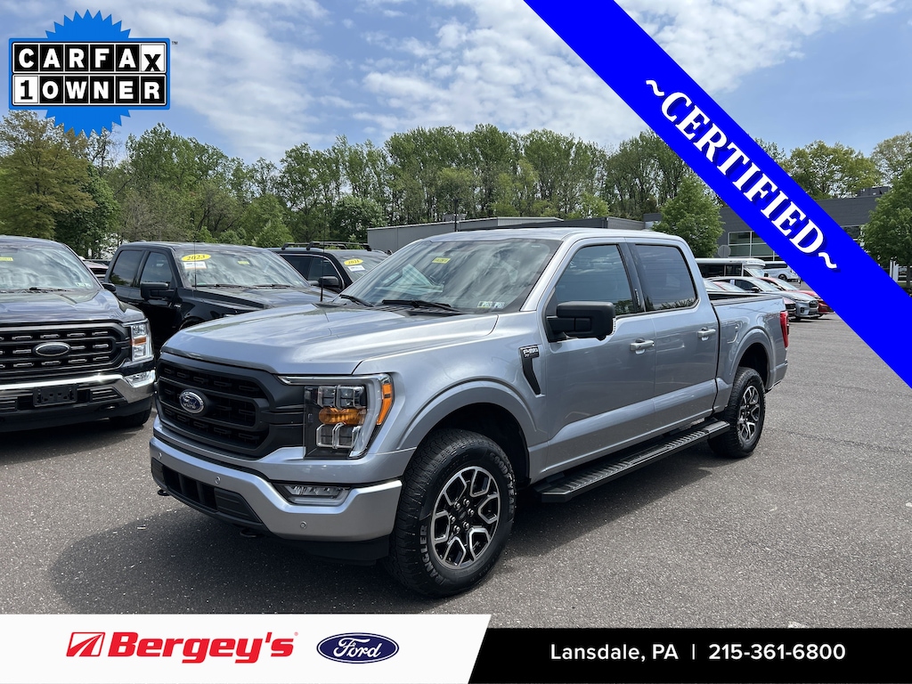Certified 2023 Ford F-150 XLT -2.7L, B&O Sound, Extended Range, Trailer Tow Truck SuperCrew Cab