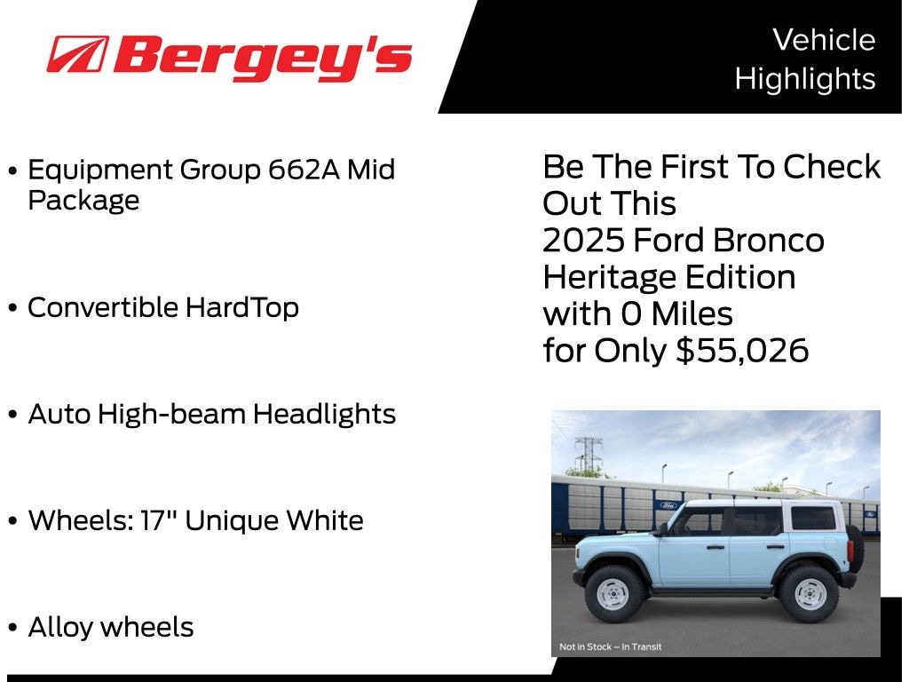 New 2025 Ford Bronco Heritage Edition SUV