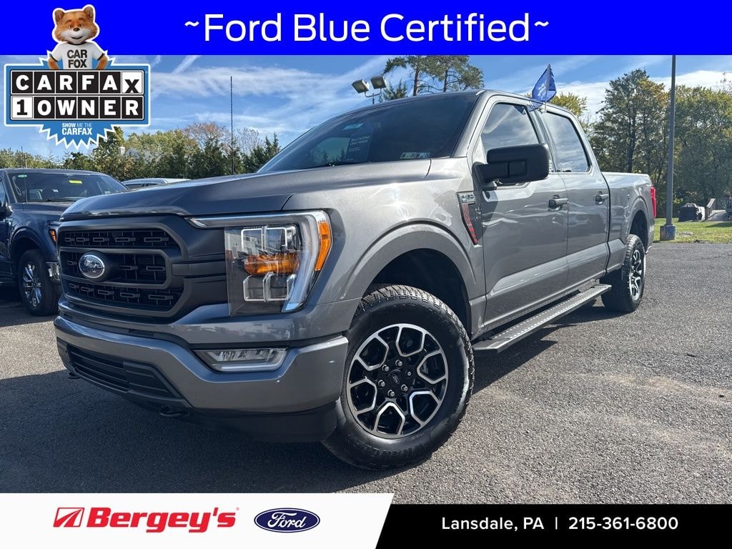Certified 2022 Ford F-150 XLT -5.0L, Long Bed, Max Tow, Sports Appearance Truck SuperCrew Cab