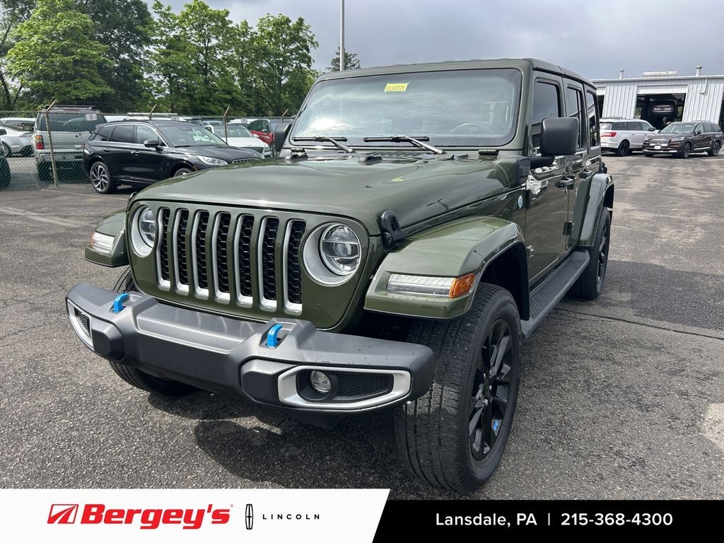 Used 2022 Jeep Wrangler Unlimited 4xe 2.0L 4WD Sahara Hard Top w/ Cold Weather Pkg SUV