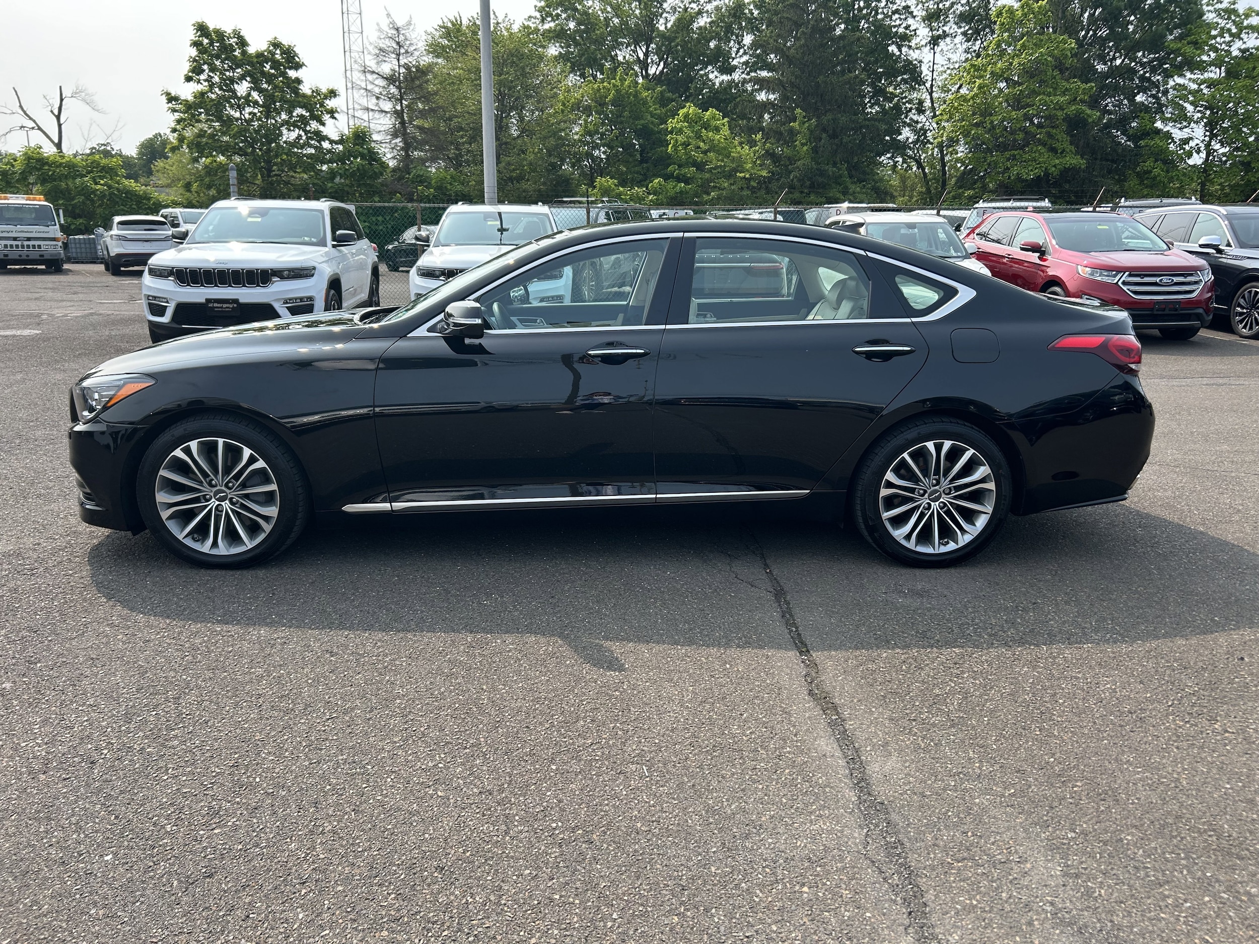 Used 2017 GENESIS G80 Base with VIN KMHGN4JE3HU201263 for sale in Lansdale, PA