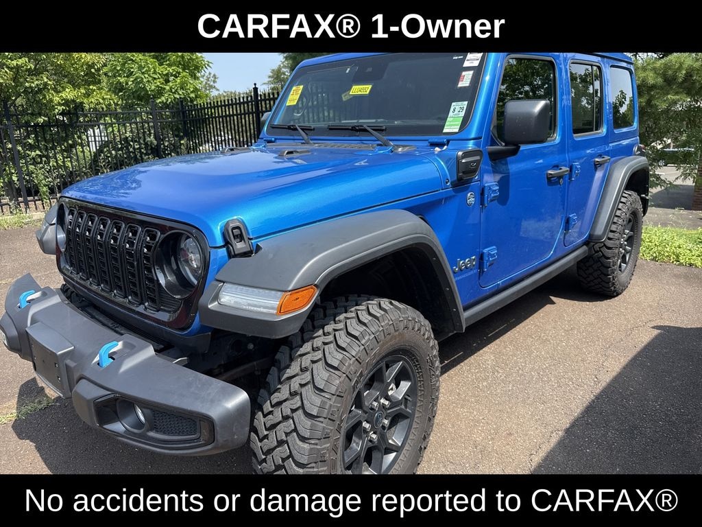Used 2024 Jeep Wrangler Unlimited 4xe 2.0L 4WD Willys Skytop w/ Convenience & Safety Pkg SUV
