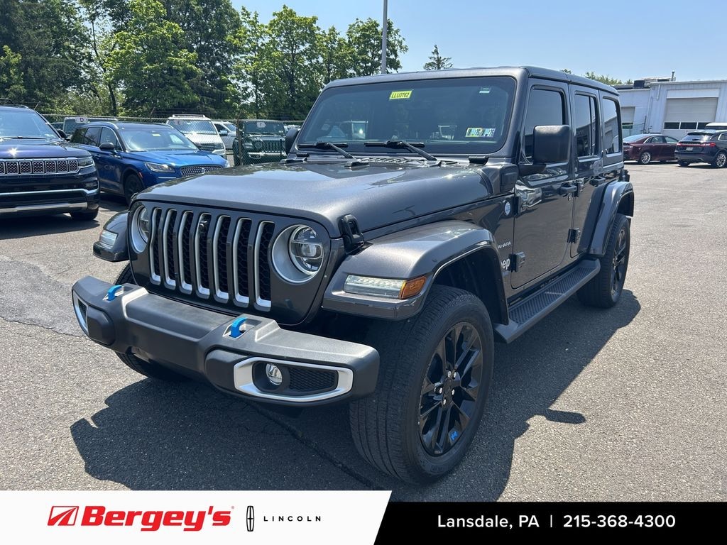 Used 2022 Jeep Wrangler Unlimited 4xe 2.0L 4WD Sahara Hard Top w/ Cold Weather Pkg SUV