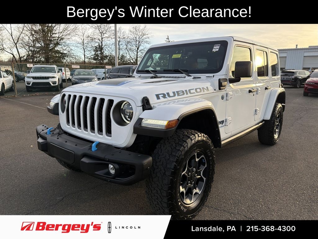 Used 2023 Jeep Wrangler Unlimited 4xe 2.0L 4WD Rubicon Hard Top w/ Cold Weather & Trailer Tow Pkg SUV