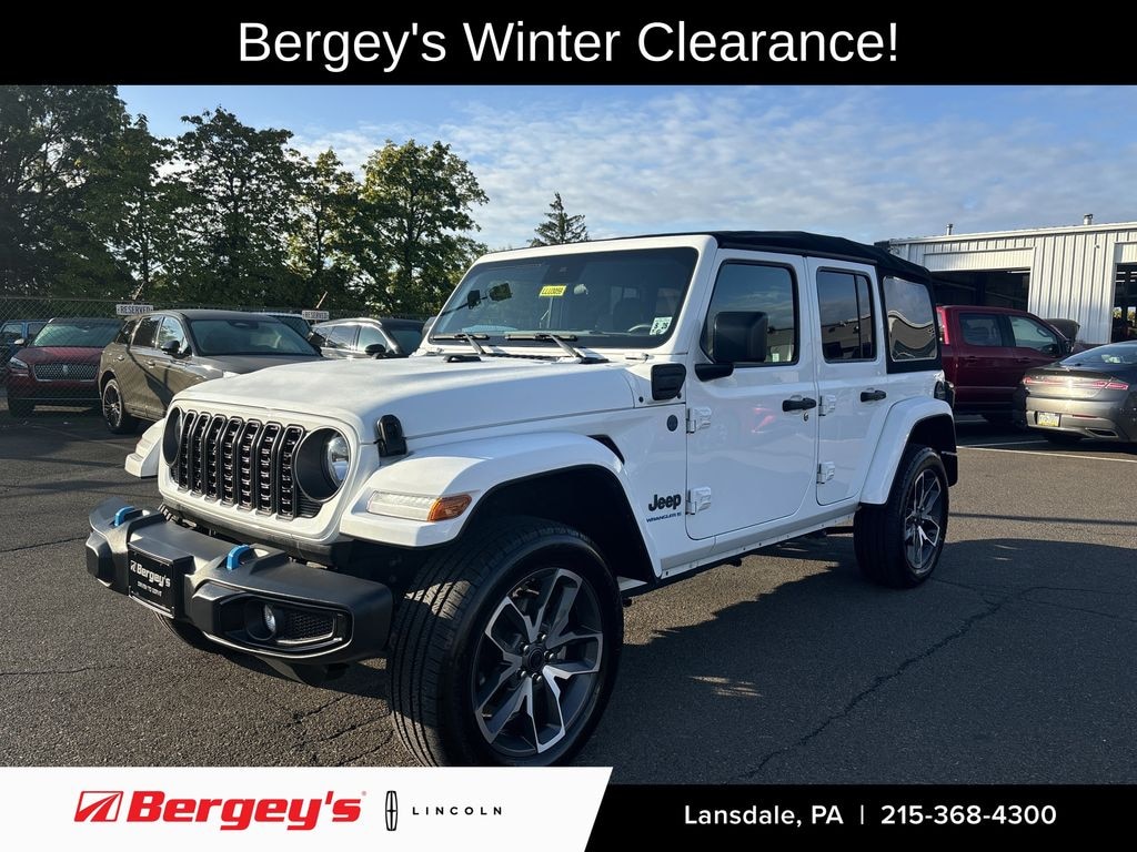 Used 2024 Jeep Wrangler Unlimited 4xe 2.0L 4WD Sport S Soft Top w/ Convenience & Safety Group SUV
