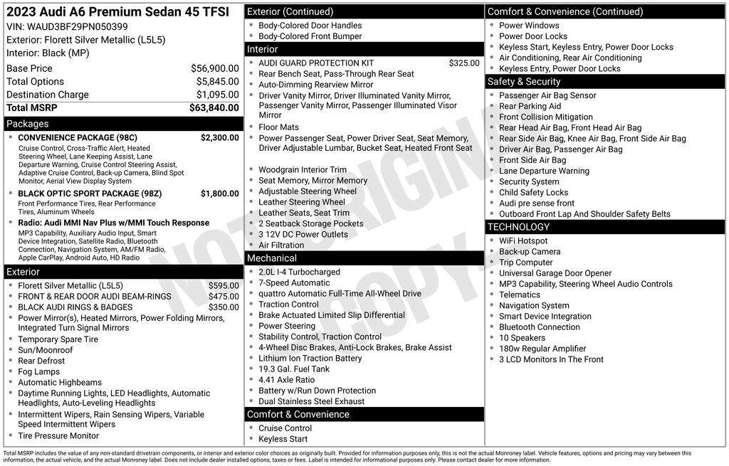 Used 2023 Audi A6 Sedan