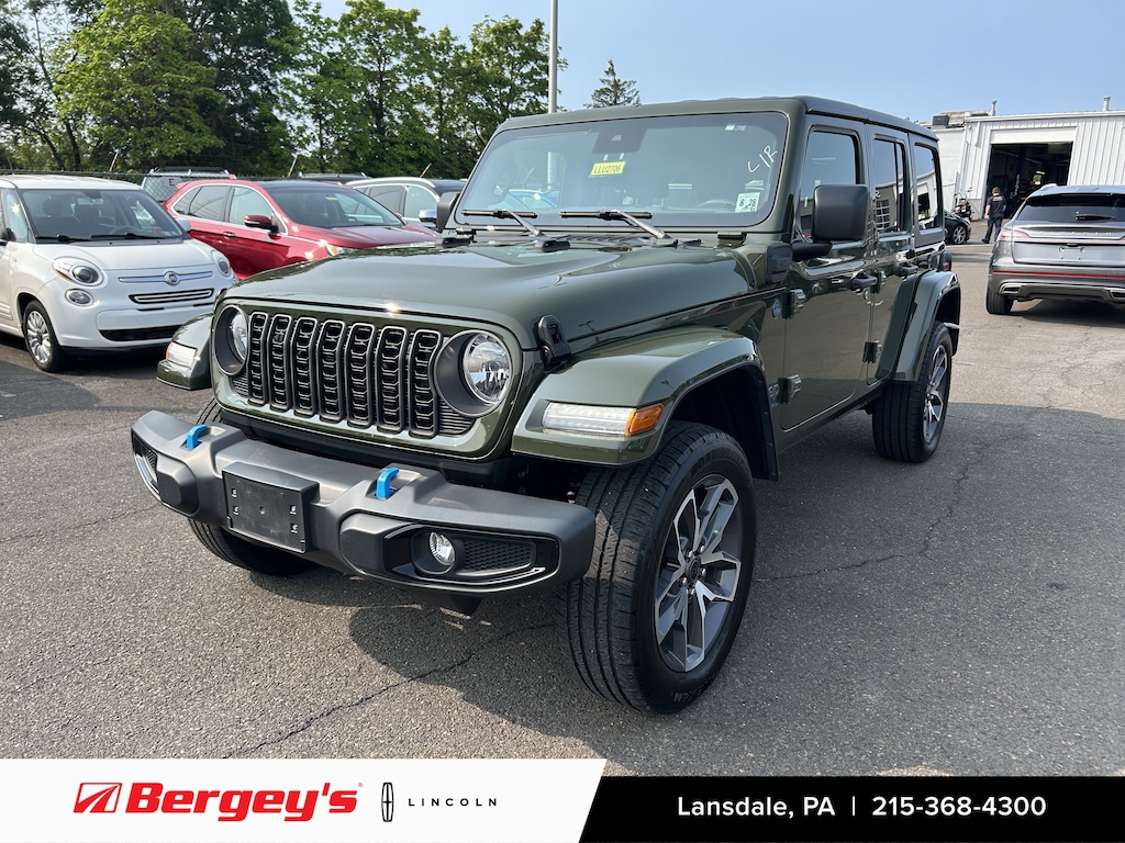 Used 2024 Jeep Wrangler 4xe 2.0L 4WD Sport S Hard Top w/ Heated Seats & Nav SUV