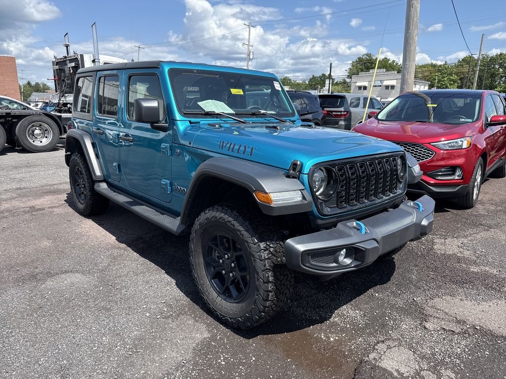 Used 2024 Jeep Wrangler Unlimited 4xe 2.0L 4WD Willys Hard Top w/ Convenience Pkg SUV