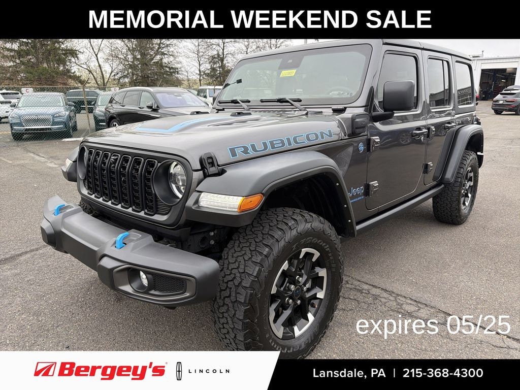 Used 2024 Jeep Wrangler Unlimited 4xe 2.0L 4WD Rubicon Hard Top w/ Convenience & Technology Group SUV