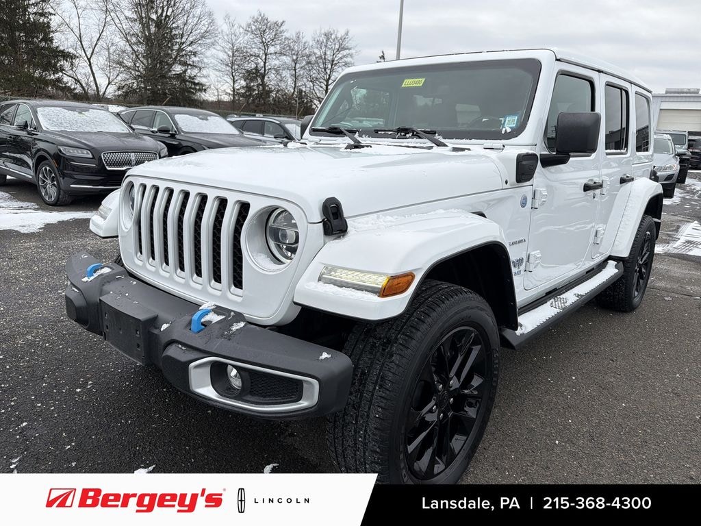 Used 2022 Jeep Wrangler Unlimited 4xe 2.0L 4WD Sahara Skytop w/ Cold Weather Pkg SUV
