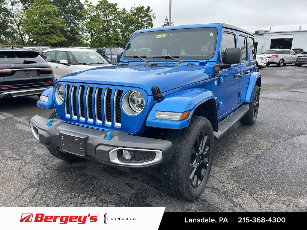 Used 2022 Jeep Wrangler Unlimited 4xe 2.0L 4WD Sahara Hardtop w/ Cold Weather Pkg SUV