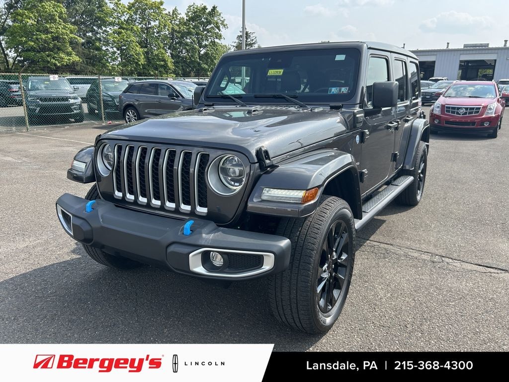 Used 2022 Jeep Wrangler Unlimited 4xe 2.0L 4WD Sahara Sky Top w/ Heated Seats SUV