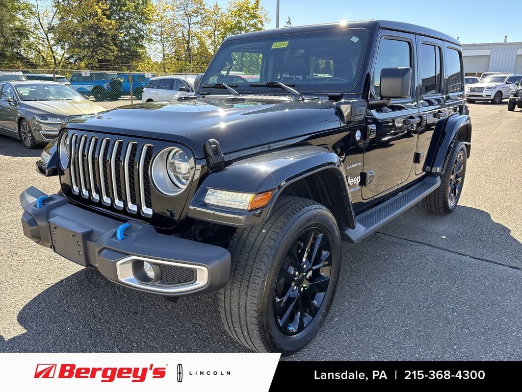 Used 2022 Jeep Wrangler Unlimited 4xe 2.0L 4WD Sahara Sky Top w/ Cold Weather Pkg SUV