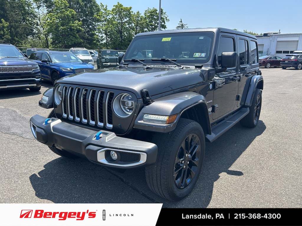 Used 2022 Jeep Wrangler Unlimited 4xe 2.0L 4WD Sahara Hard Top w/ Cold Weather Pkg SUV