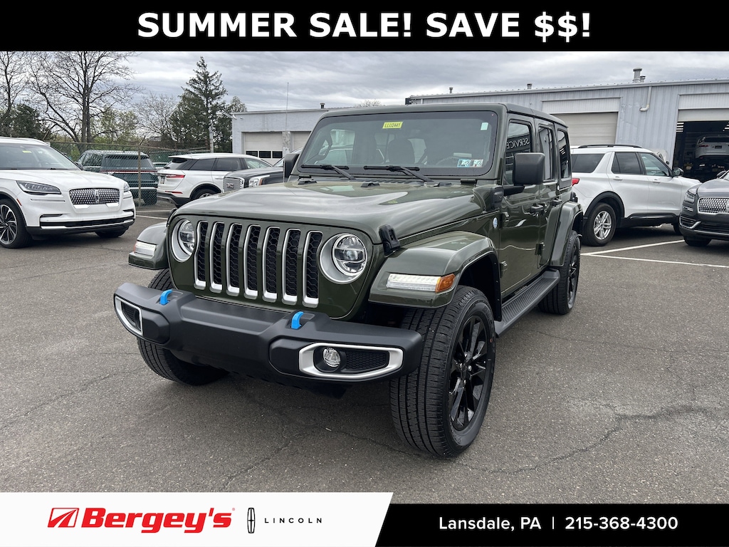 Used 2022 Jeep Wrangler Unlimited 4xe 2.0L 4WD Sahara Hard Top w/ Cold Weather Group SUV