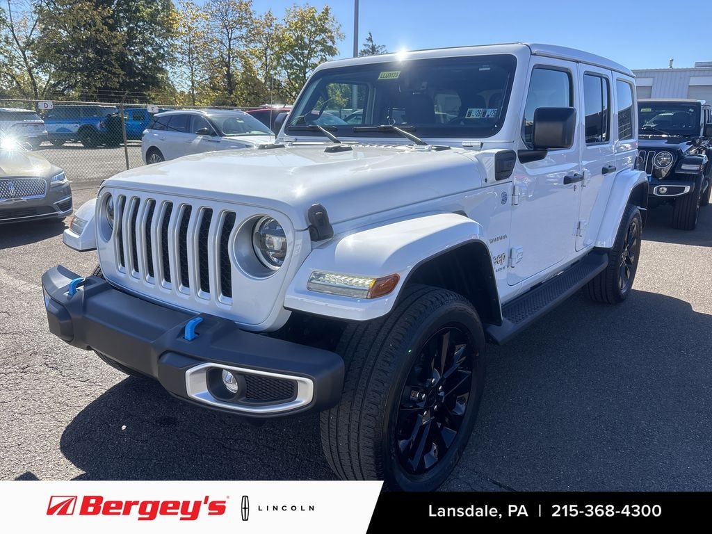 Used 2023 Jeep Wrangler Unlimited 4xe 2.0L 4WD Sahara Sky Top w/ Cold Weather Pkg SUV