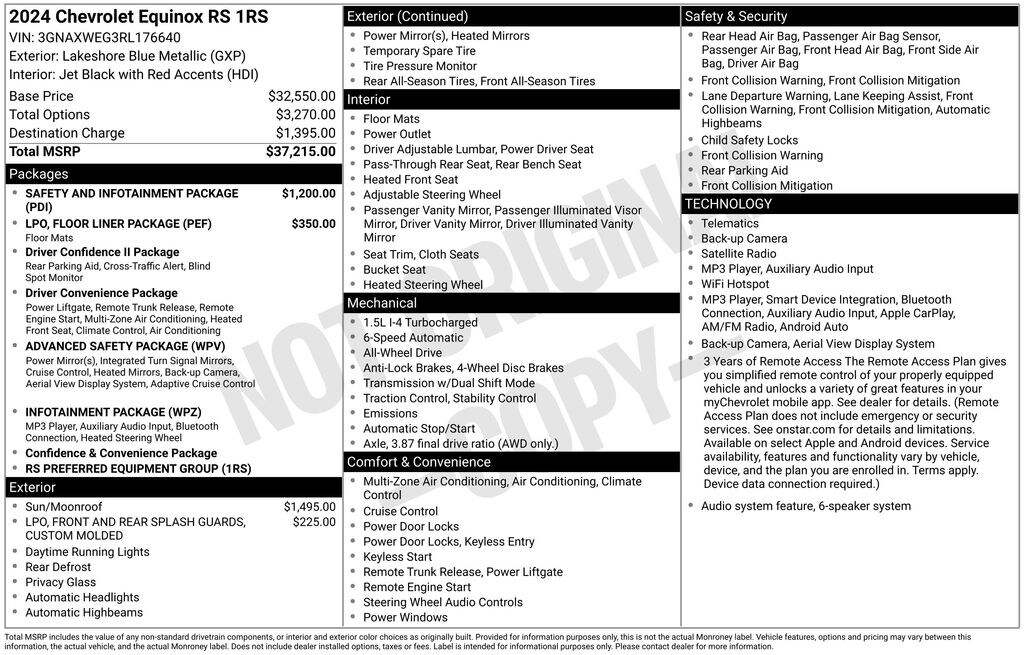 Used 2024 Chevrolet Equinox RS SUV