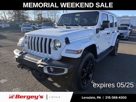 2023 Jeep Wrangler Unlimited 4xe 2.0L 4WD Sahara Hard Top w/ Trailer Tow & Cold Weather Pkg SUV