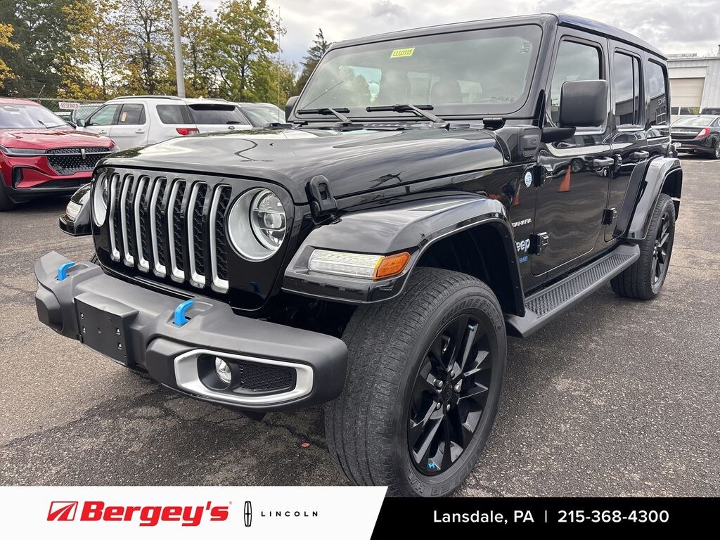 Used 2022 Jeep Wrangler Unlimited 4xe 2.0L AWD Sahara Sky Top w/ Cold Weather Pkg SUV