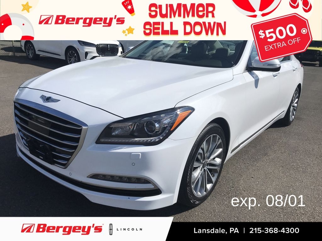 Used 2017 Genesis G80 3.8L AWD w/ Panoramic Sunroof & Navigation Sedan